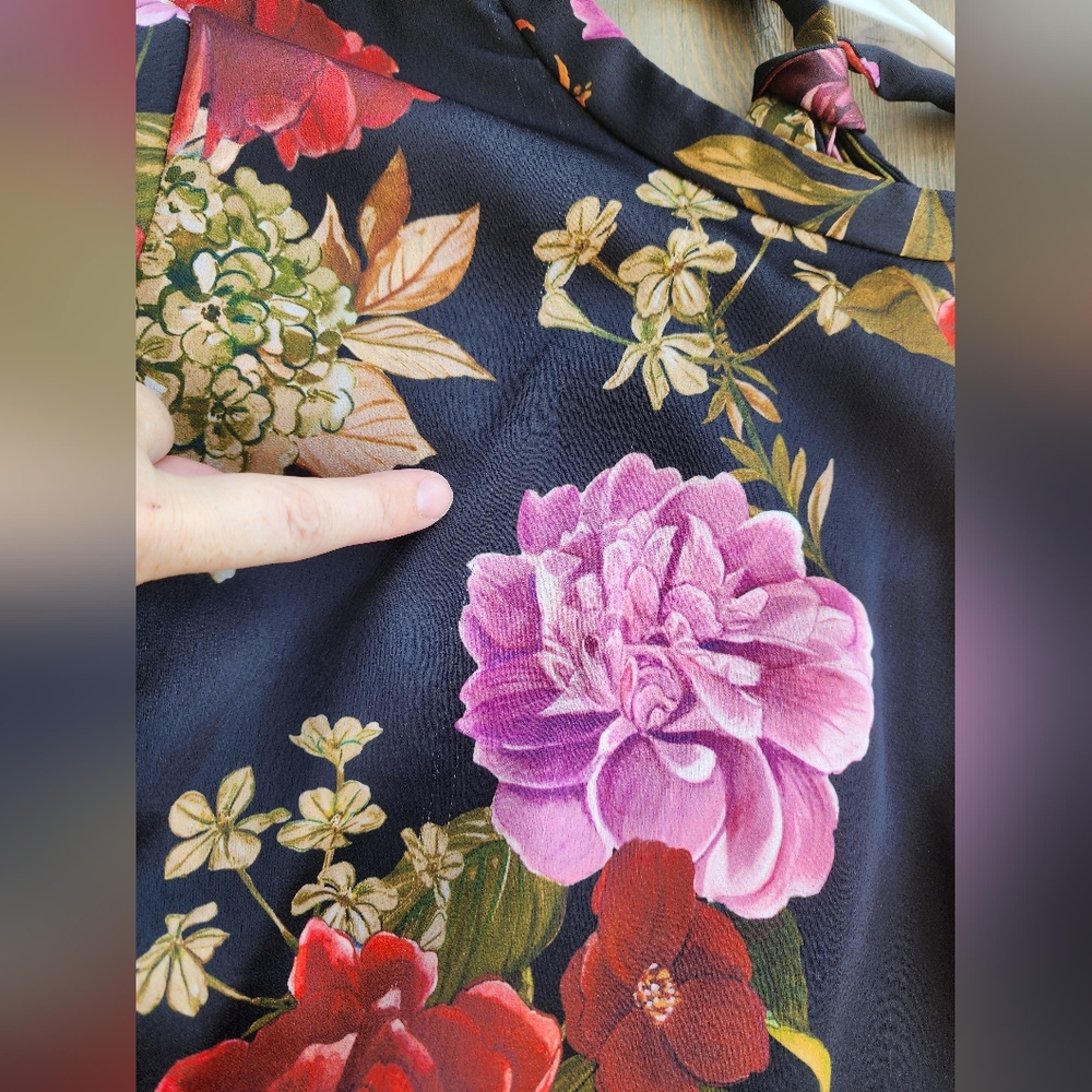 Zara Floral Print Women's Dress Sz Xs - Picture 10 of 12